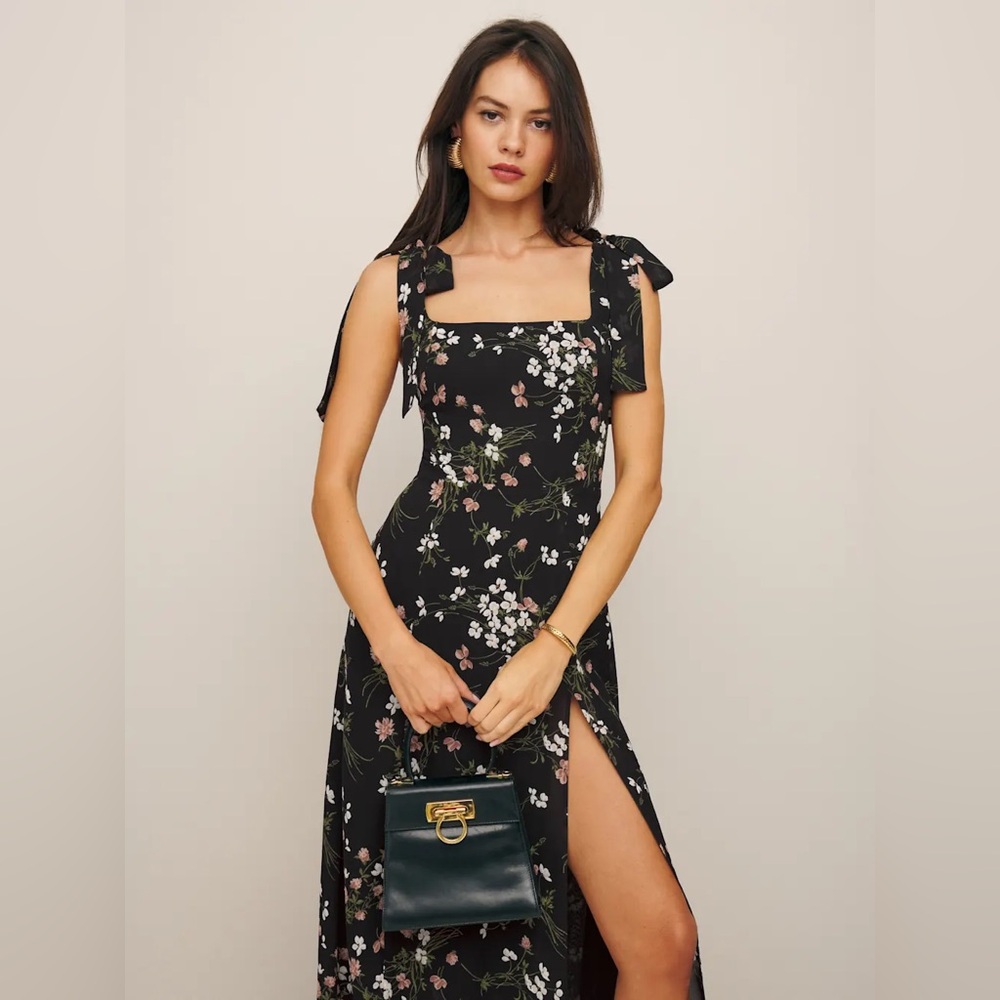 Reformation floral midi dress size 6